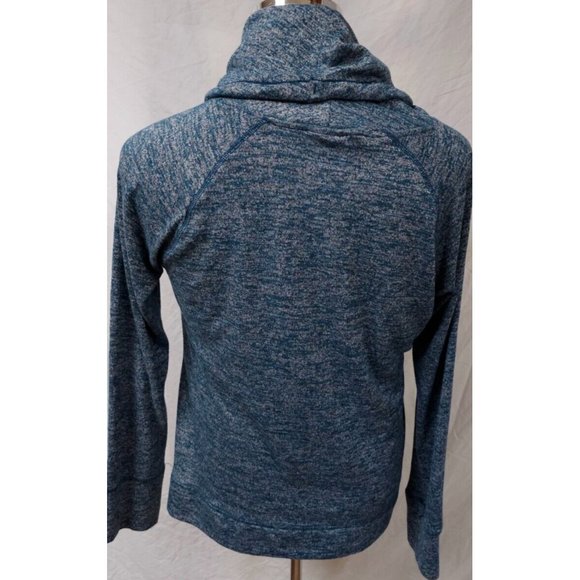 Reebok Large Green Cowl Neck Long Sleeve Roo Pocket Stretch Hoodie Sweatshirt - Picture 7 of 11